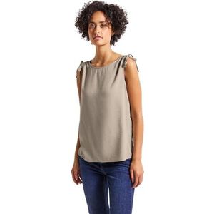Street One - Seersucker Blousetop - Beige