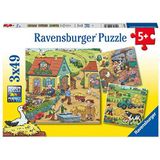 Puzzel Op De Boerderij (3x49 Stukjes)