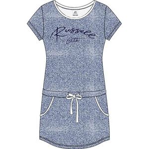 RUSSELL ATHLETIC DM-bedrukte jurk voor dames, Bleached Denim Marl, S