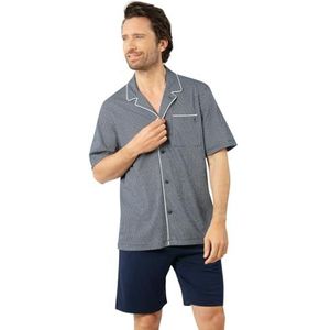 Eminence Zakelijk, korte pyjama, nacht voor heren, Marineblauw, S