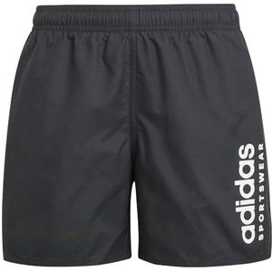 adidas Jongens Sportswear Essentials Logo CLX Swim Shorts Kids, black/white, 9-10 Years