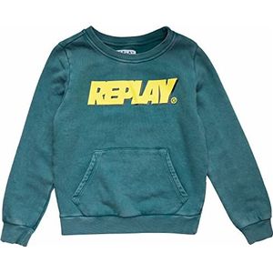 Replay Sweatshirt voor jongens, 236 Green Jade, 12 Jaar