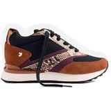 Gioseppo - Hemlock - Sneakers - Suède - Slangenprint - Interne Wedge - 3 cm