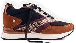 Gioseppo - Hemlock - Sneakers - Suède - Slangenprint - Interne Wedge - 3 cm