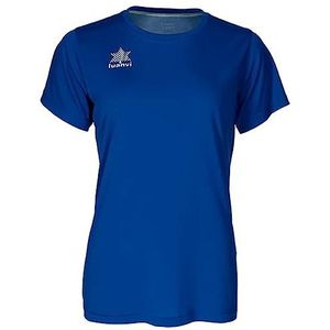 Luanvi Dames pol | Ademend T-shirt Sportshirt Korte Mouw Kleur Blauw