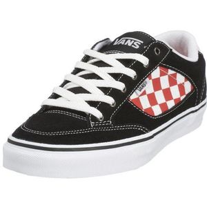 Vans M BRASCO Herensneakers, Black Red Checkerboard, 44.5 EU