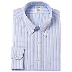 Brooks Brothers Heren Dress Non-Iron Oxford Botton Down Twin Stripe Shirts