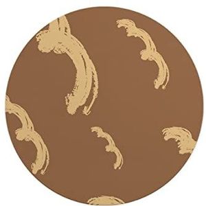 Questo Casa, Ronde digitaal bedrukte muismat, antislip onderkant, voor kantoor en thuis, diameter: 22 cm