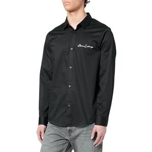 Armani Exchange Heren Essential, Logo Signature, Regular Fit, Zwart, M, zwart, M