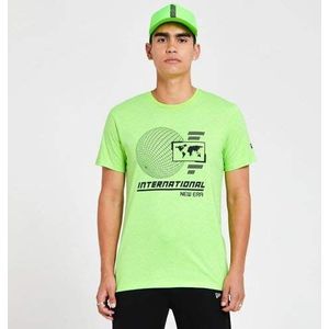 New Era Ne Graphic Tee Lgs T-shirt, heren, groen Pstl, XL