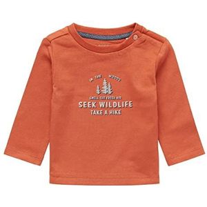 Noppies Baby Baby-jongens T-shirt Jan Phyl T-shirt met lange mouwen, Bombay Brown - P485, 80 cm