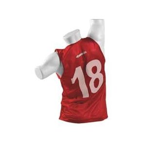 Kwik Goal Genummerd vest (rood, volwassene), 18 tellen