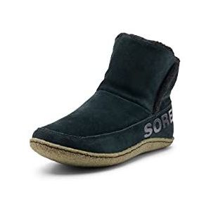 Sorel Nakiska Bootie Slippers dames,Zwart Zwart X Salie,40 EU