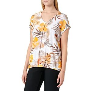 Betty Barclay print t-shirt dames, camel/oranje, 46