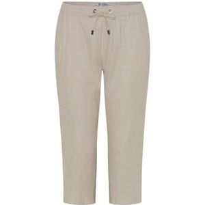 Raphaela by Brax Philippa Capri Slip voor dames, smokemanchetten, linnen stretch, slim broek, beach, 27W / 30L