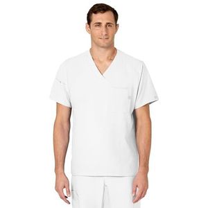 WonderWink 'Men's V-Neck Top' Scrub Top White XXXXX-Large