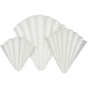 Macherey & Nagel ML-1119 Cellulose/Kiezelgoer Gladde vouwfilter, type MN 660, 1/4, middelsnel tot langzaam 50 s, wit, 38,5 cm diameter, 100 stuks