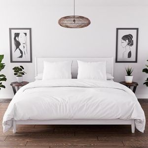 Tijdloos Bohemen Set Omslag van Dekbed, Wit, 220 x 240 cm