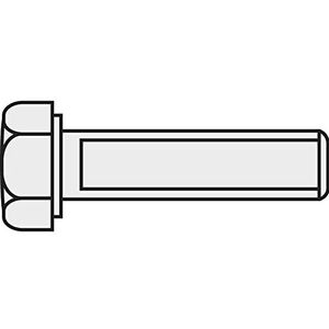 TOOLCRAFT 216330 Zeskantbout M1.2 10 mm Buitenzeskant DIN 933 Messing 10 stuk(s)