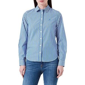GANT Dames REG Broadcloth Gestreept Shirt Shirt, Lapis Blue, Standaard