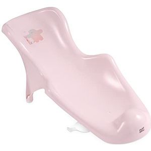 Badkuipinzetstuk baby - waardevolle badhulp voor zuigelingen en baby's vanaf de geboorte tot ca. 6 maanden, kleur: roze, motief: vrienden, merk: Hylat Baby
