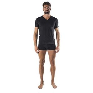 Fila FU5001 Man V-hals Undershirt S T-shirt, 200 Black, S Mens