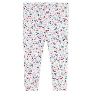 Petit Bateau Babylegging voor meisjes, wit/meerkleurig., 3 Maanden