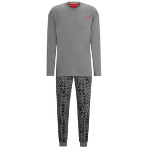 BOSS Monogram lange pyjama voor heren, Open Grey60, S