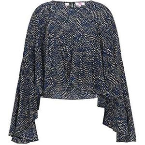 SANIKA Damesblouse, blauw, XS