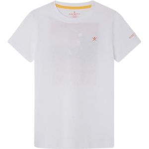 Hackett London Sunrise Skate Tee T-shirt voor jongens, wit (white), 3 Jaar