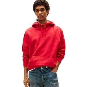 Tommy Jeans Heren TJM REG S FLAG HOODIE DM0DM20742 Pullover Hoodie, Rood (SRood), XS, Rood (SRood), XS