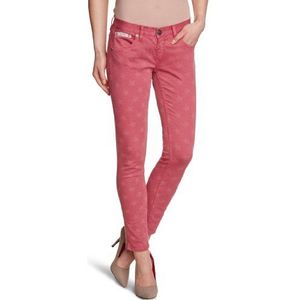 Herrlicher Dames Touch Slim Stretch broek, Rood (Light Rasperry 392), 30