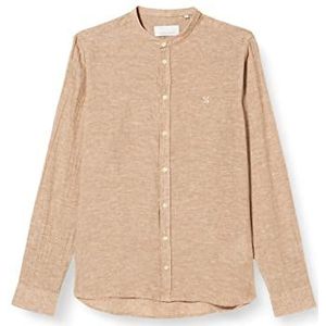 CASUAL FRIDAY Heren CFAnton 0053 CC LS Linnen Mix Shirt Hemd, 181022_Ermine, L, 181022_ermine, L