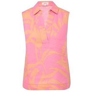 s.Oliver dames blouse mouwloos, Rosa, 44