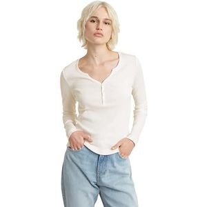 deep v henley slim ls wmn, grijs (Lt Chalk D24656-5268-1284), S