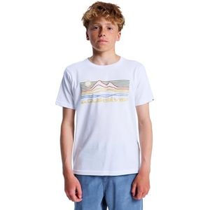 Quiksilver - Ev Light Waves - T-shirt - Wit - Korte Mouwen - 100% Katoen