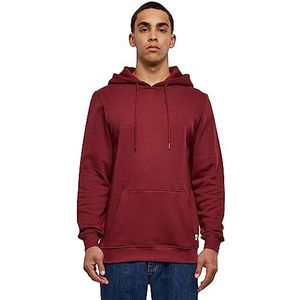 Urban Classics Heren capuchontrui van biologisch katoen Organic Basic Hoody, sweatshirt met capuchon voor mannen in vele kleuren, maten S - 5XL, bordeaux, 5XL