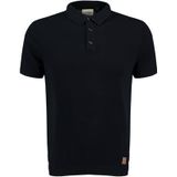 Key Largo - Siena - Trui - Navy - Polokraag, Knoopsluiting, Knitwear