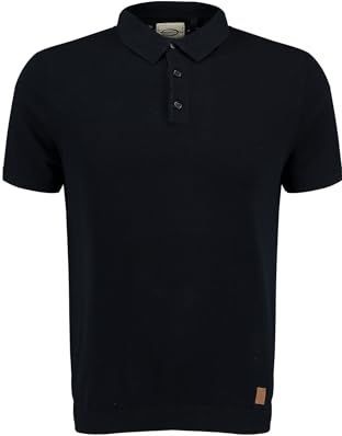 Key Largo - Siena - Trui - Navy - Polokraag, Knoopsluiting, Knitwear