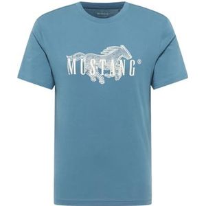 MUSTANG - Austin - T-shirt - Opaal/Wit