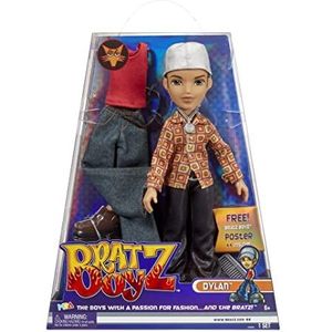 Bratz Original Fashion Boy pop - DYLAN - Inclusief twee outfits, mode-accessoires, speciale holografische verpakking en poster - Voor kinderen en verzamelaars vanaf 4 jaar.