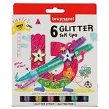 Bruynzeel Viltstiften Glitter 6st 5+