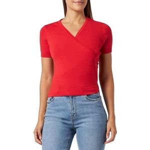 NAEMI Dames trui met korte mouwen 11026715-NA01, rood, XS, rood, XS