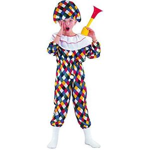 Fiori Paolo - Harlekijn kostuum voor kinderen L (7-9 jaar) meerkleurig