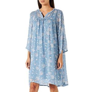 Part Two Polinpw Dr Dress Relaxed Fit dames, Dusk Blue Block Print, 44
