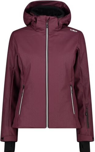 CMP - Dames Ski-jack - Bordeauxrood - Afneembare Capuchon