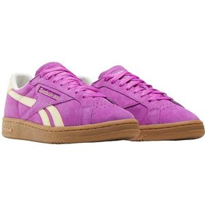 Reebok Dames Club C Grounds UK sneaker, Purplerave/Bleachedyellow/Chalk, 35 EU, Purplerave Bleachedyellow krijt, 35 EU