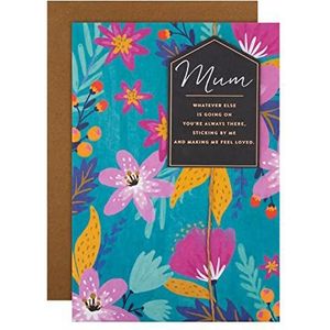 Hallmark Verjaardagskaart voor mama - traditioneel kleurrijk bloemenontwerp