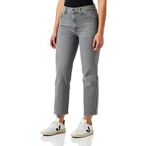 7 For All Mankind Logan Stovepipe Come Back Jeans voor dames, Grijs, 56