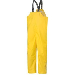 Helly Hansen Werkbroek, waterdichte overall voor heren van duurzaam PVC-gecoat polyester, ademend en verstelbaar, lichtgeel, XXXL